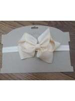Headband with Cream Bow