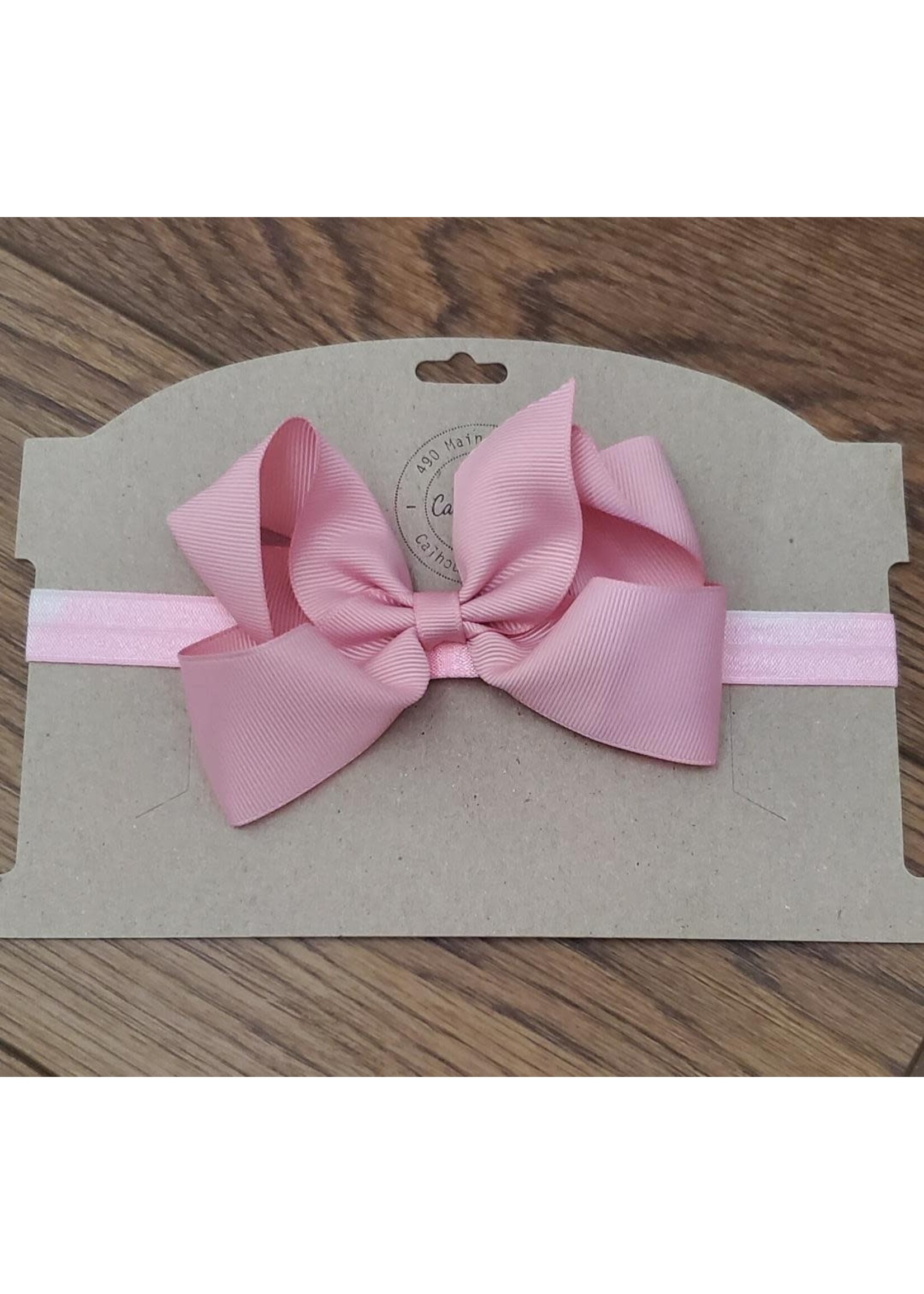 Headband with Dusty Pink Bow