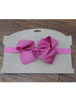 Headband with Magenta Bow