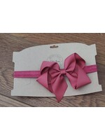 Headband with Mauve Bow
