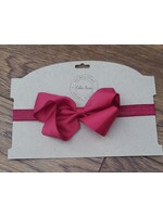 Headband with Brick Red Bow