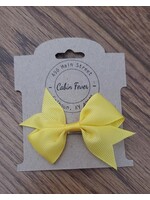 X-Small Yellow Hair Bow
