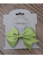 X-Small Olive Green Hair Bow