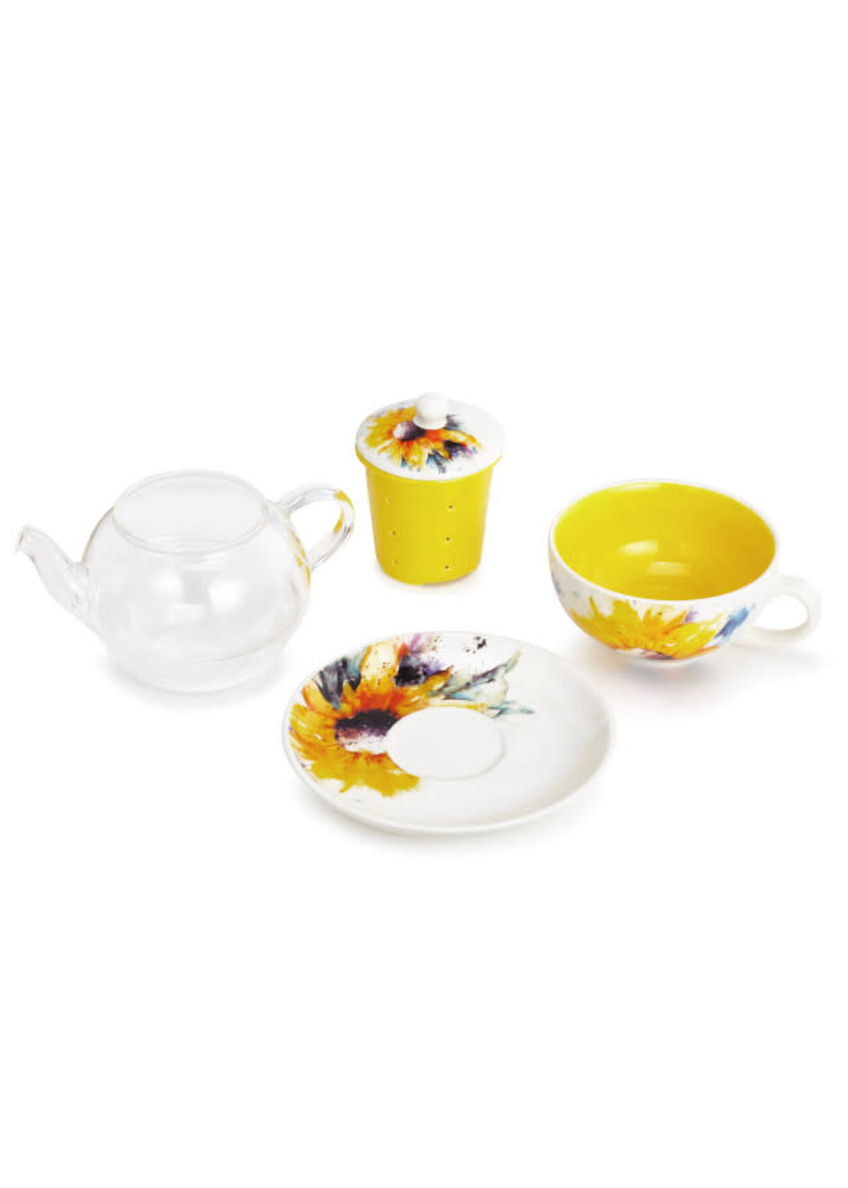 Demdaco Sunflower Tea Pot Set