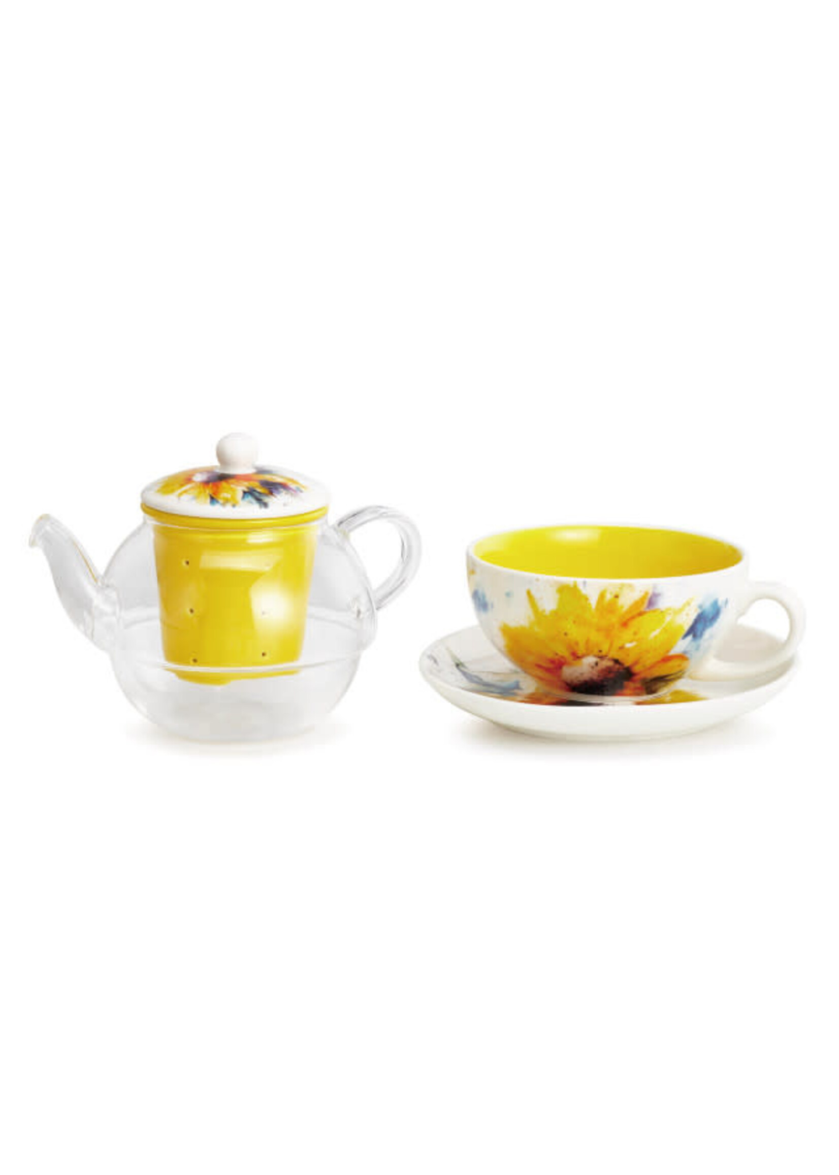 Demdaco Sunflower Tea Pot Set