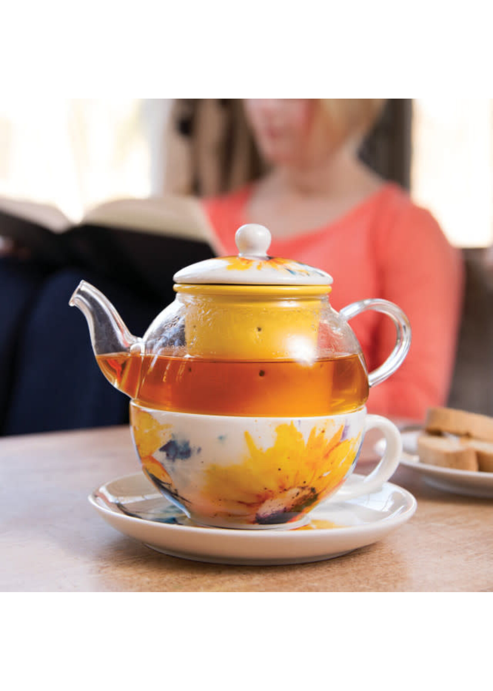 Demdaco Sunflower Tea Pot Set