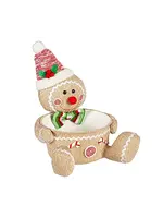 Evergreen 11" Fabric Gingerbread Man Bowl