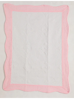 Totally Blanks Heirloom Baby Quilts Lt. Pink/White