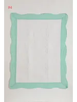 Totally Blanks Heirloom Baby Quilts Mint/White