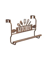 Evergreen Metal Kitchen Over the Cabinet Towel Holder