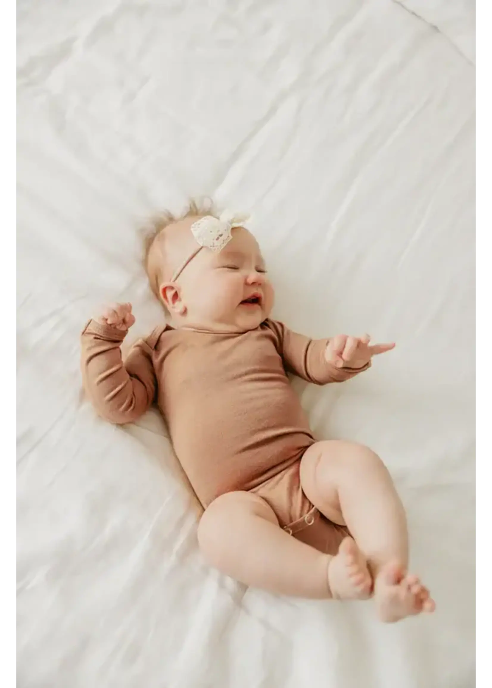 Copper Pearl Copper Pearl Long Sleeve Body Suit Pecan