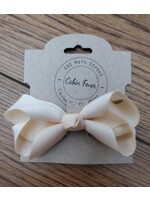 Small Apricot Hair Bow