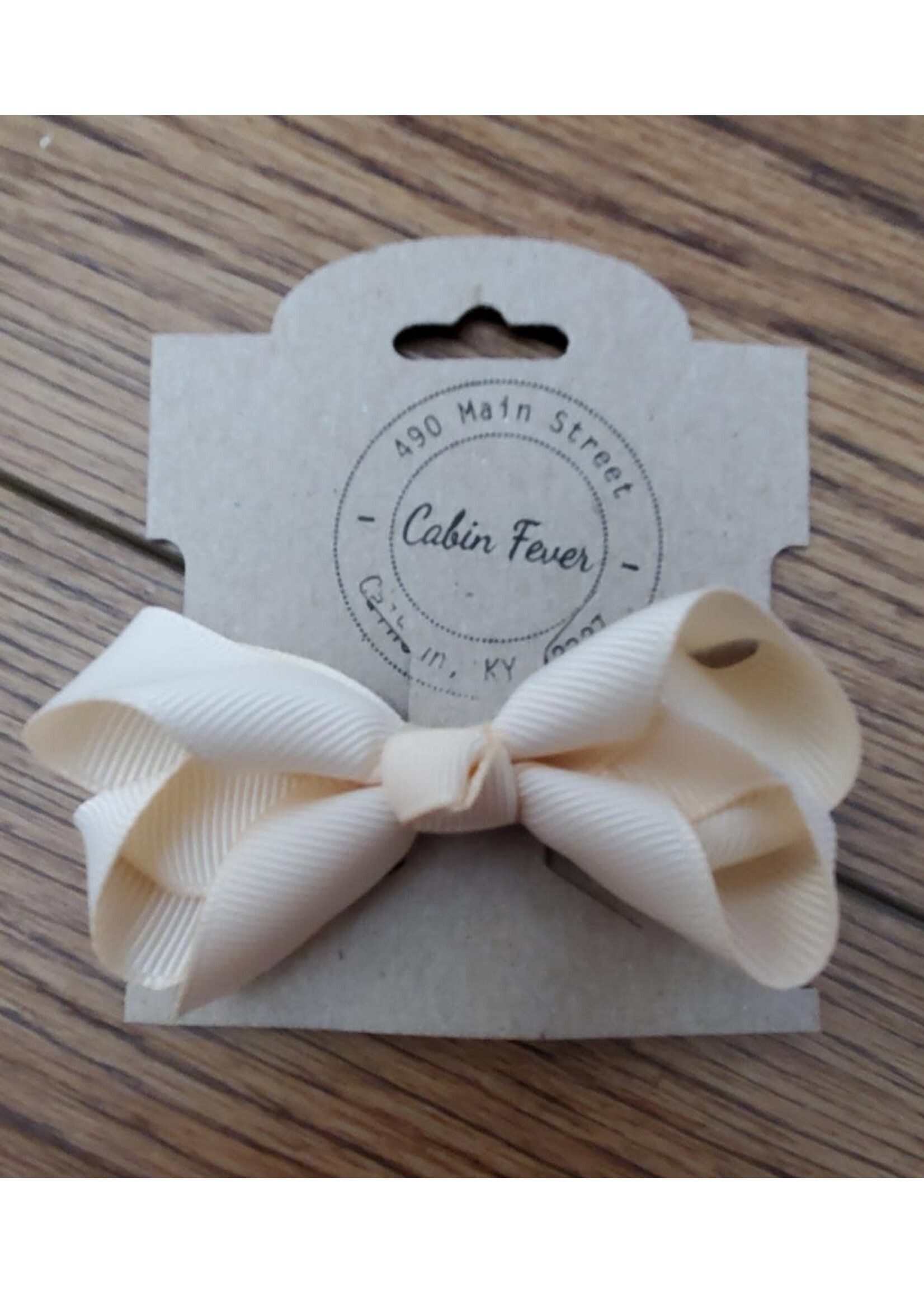 Small Apricot Hair Bow