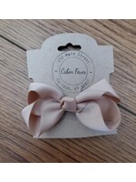 Small Tan Hair Bow