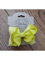 Small Neon Yellow Hair Bow
