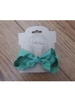 Small Dark Mint Hair Bow