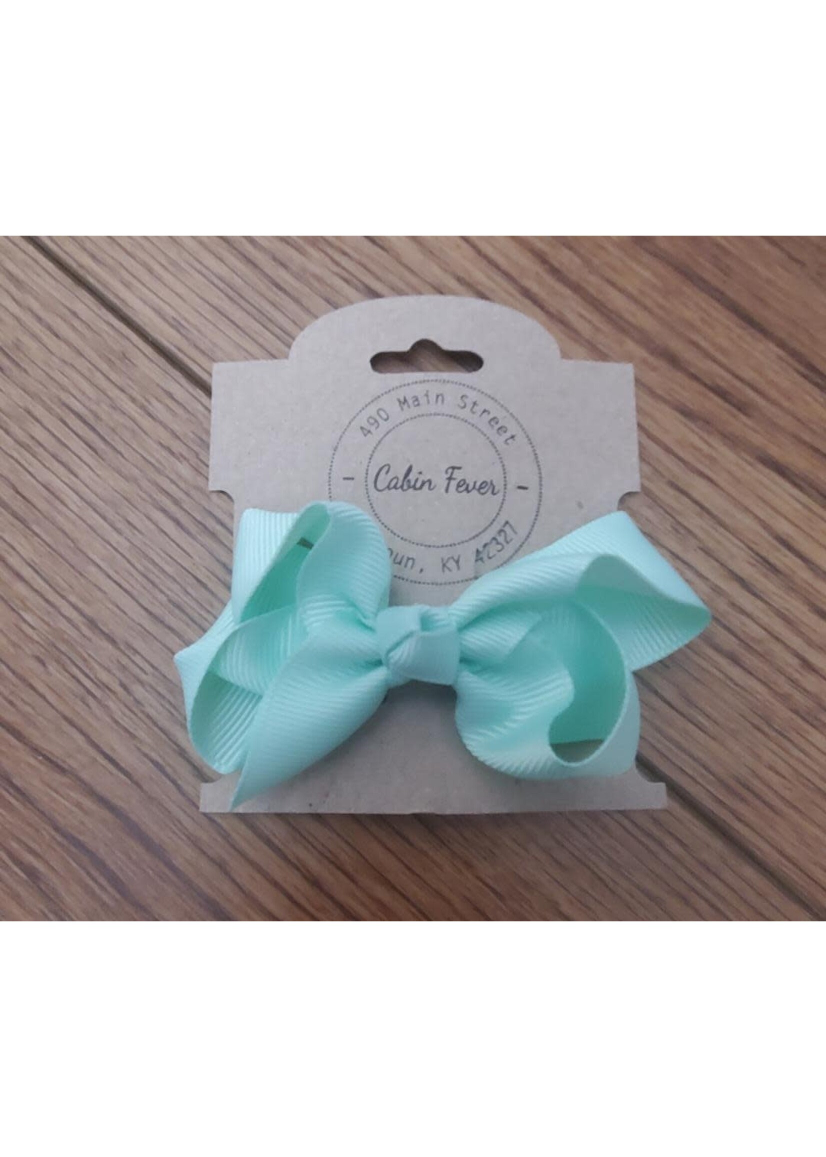 Small Mint Hair Bow