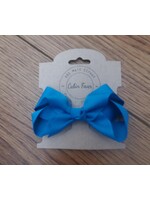 Small Bright Blue Hair Bow