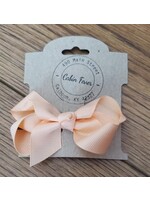 Small Light Peach Hair Bow