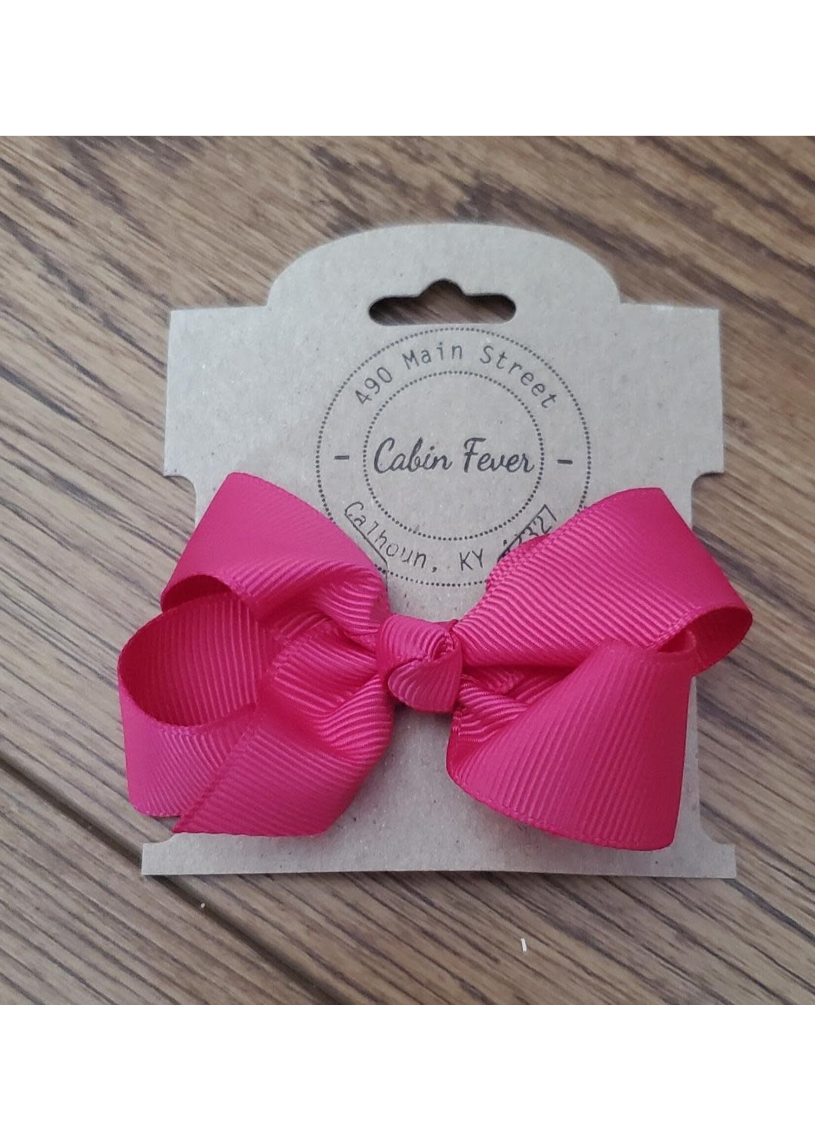 Small Hot Pink Hair Bow