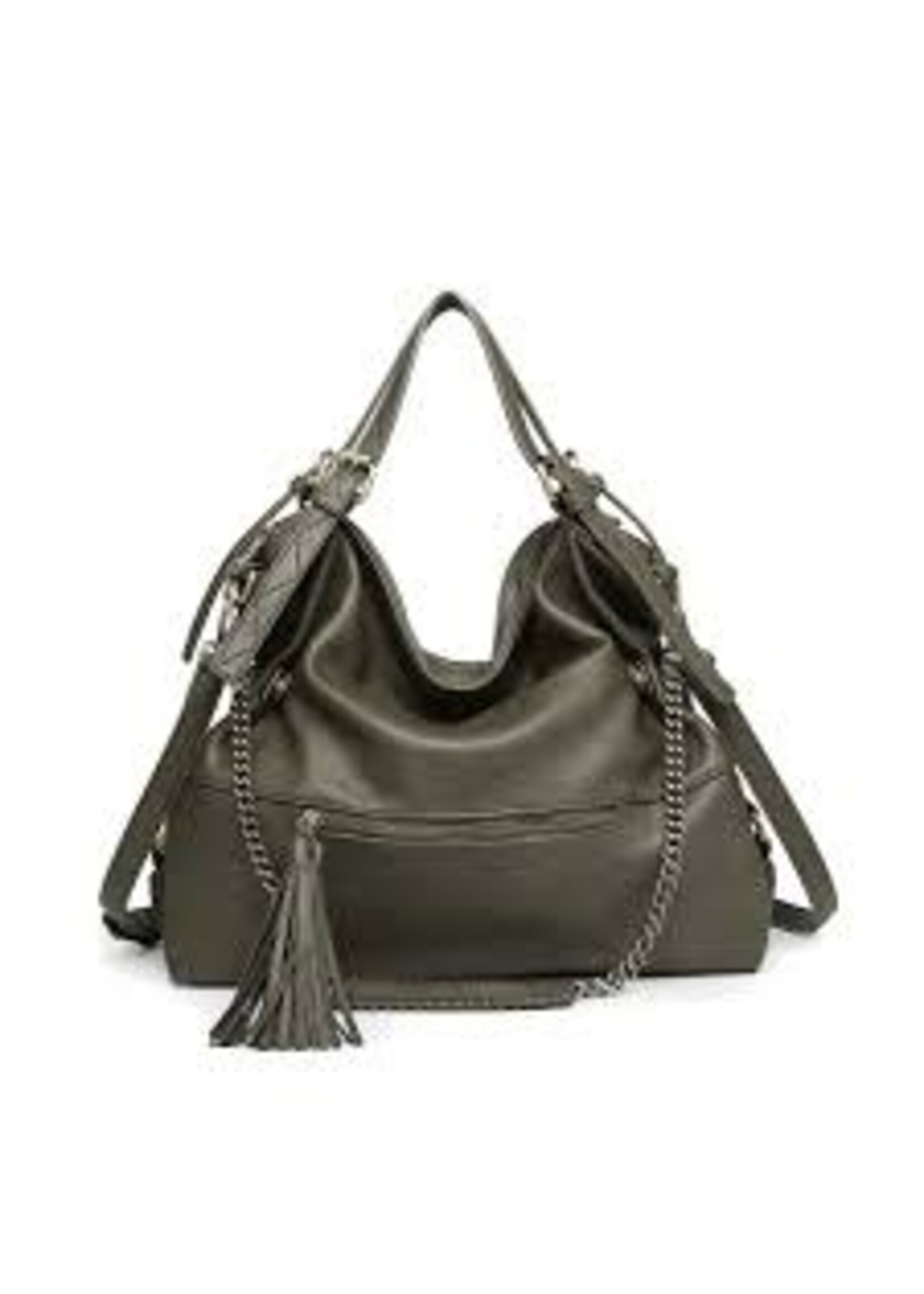 Jen & Co Jamilla Hobo Handbag D. Olive