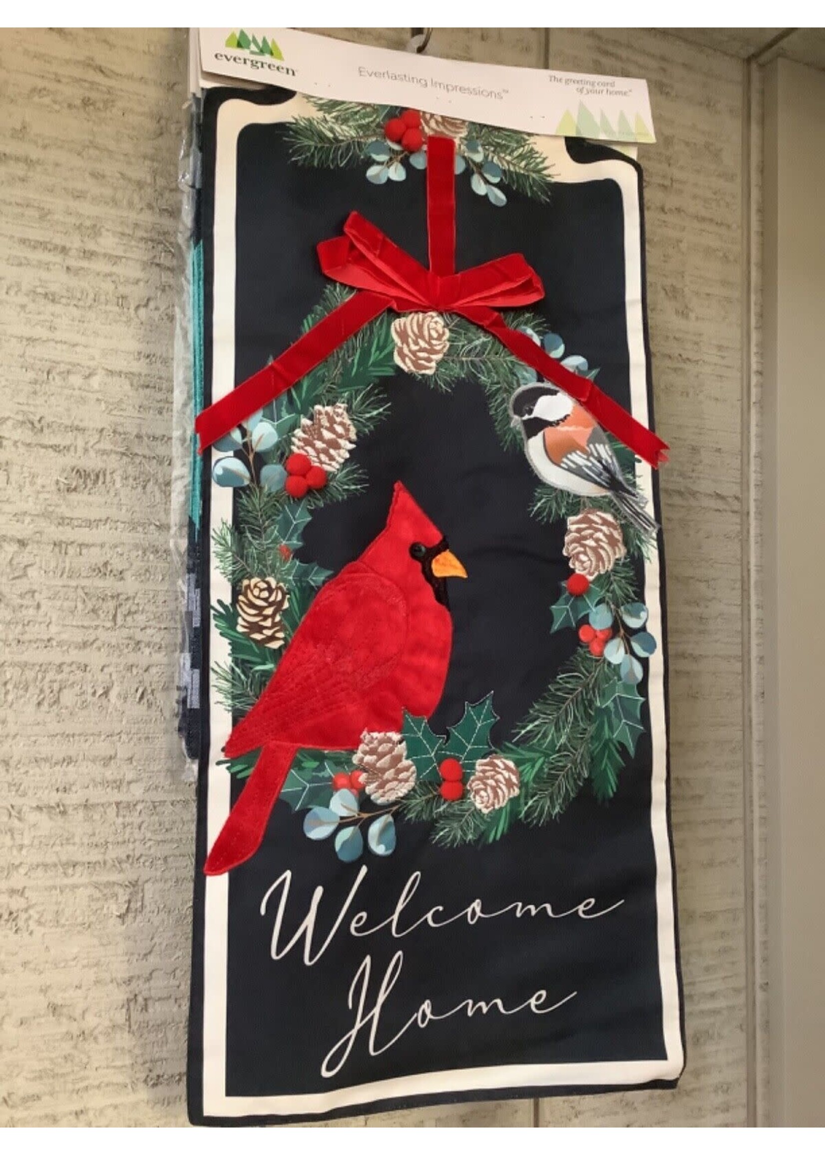 Welcome Songbird Wreath Everlasting Impressions Textile Decor