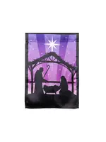 Evergreen Nativity Lustre Reversible Garden Flag
