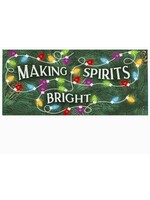 Evergreen Making Spirits Bright Sassafras Mat - 10 x 22 Insert Doormat