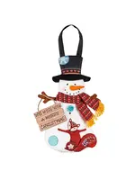 Evergreen Musical Lit Snowman Door Decor