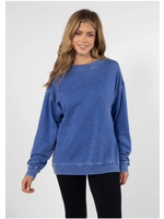 Chicka-d Campus Crew Sweatshirt Cobalt