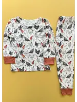 The Cozy Munchkin Chicken Coop 2pc Long Sleeve Pajama Set