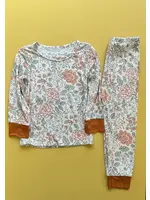 The Cozy Munchkin Springtime Floral 2pc Long sleeve Pajama Set