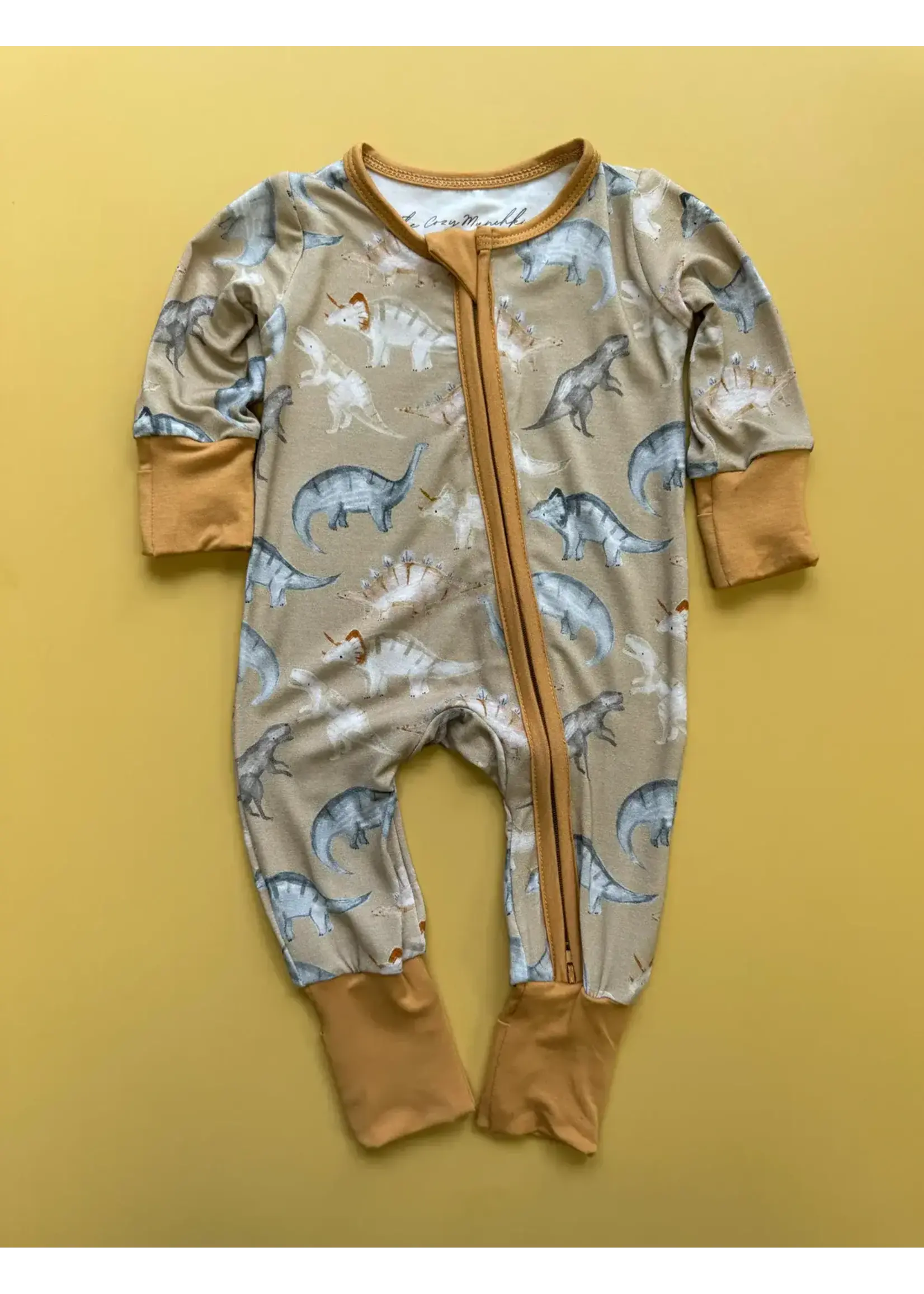 The Cozy Munchkin Rawr Dino Zippy Romper