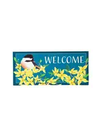 Evergreen Forsythia And Chickadee Sassafras Switch Mat