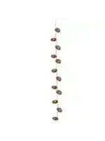 Evergreen 96 in. Lily Pad Metal Rain Chain
