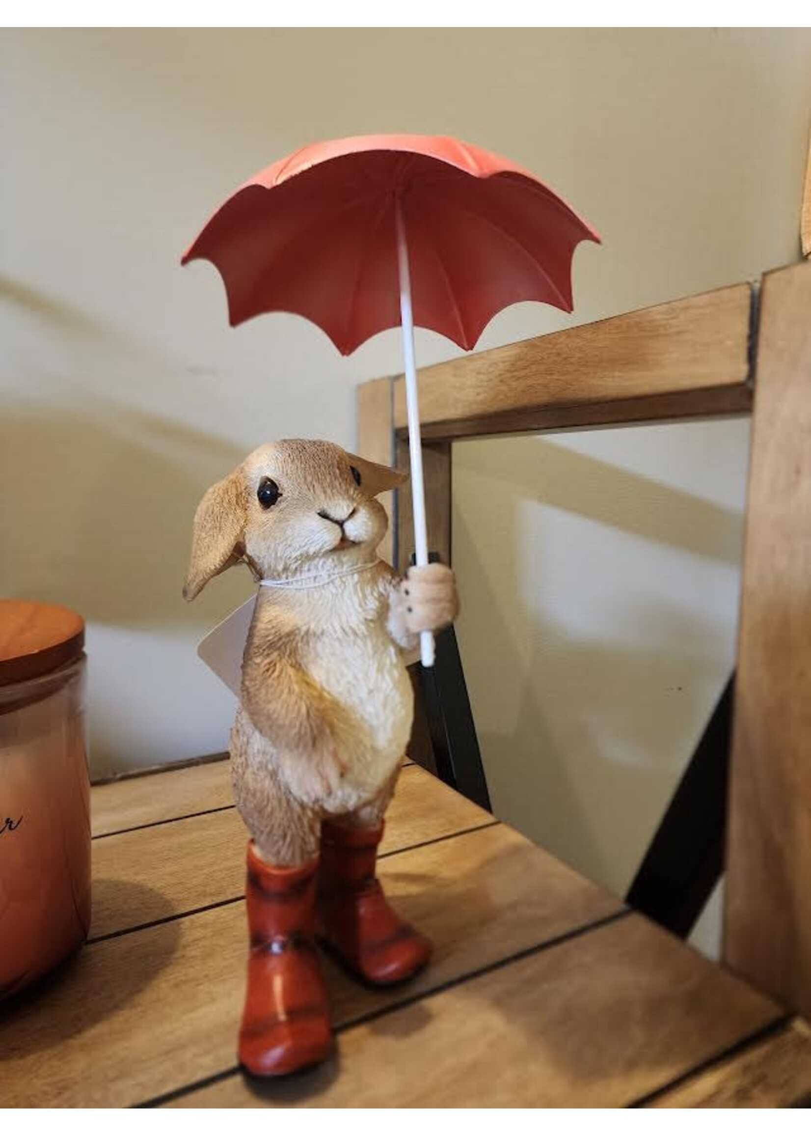 Evergreen Rainy Day Rabbit, boots