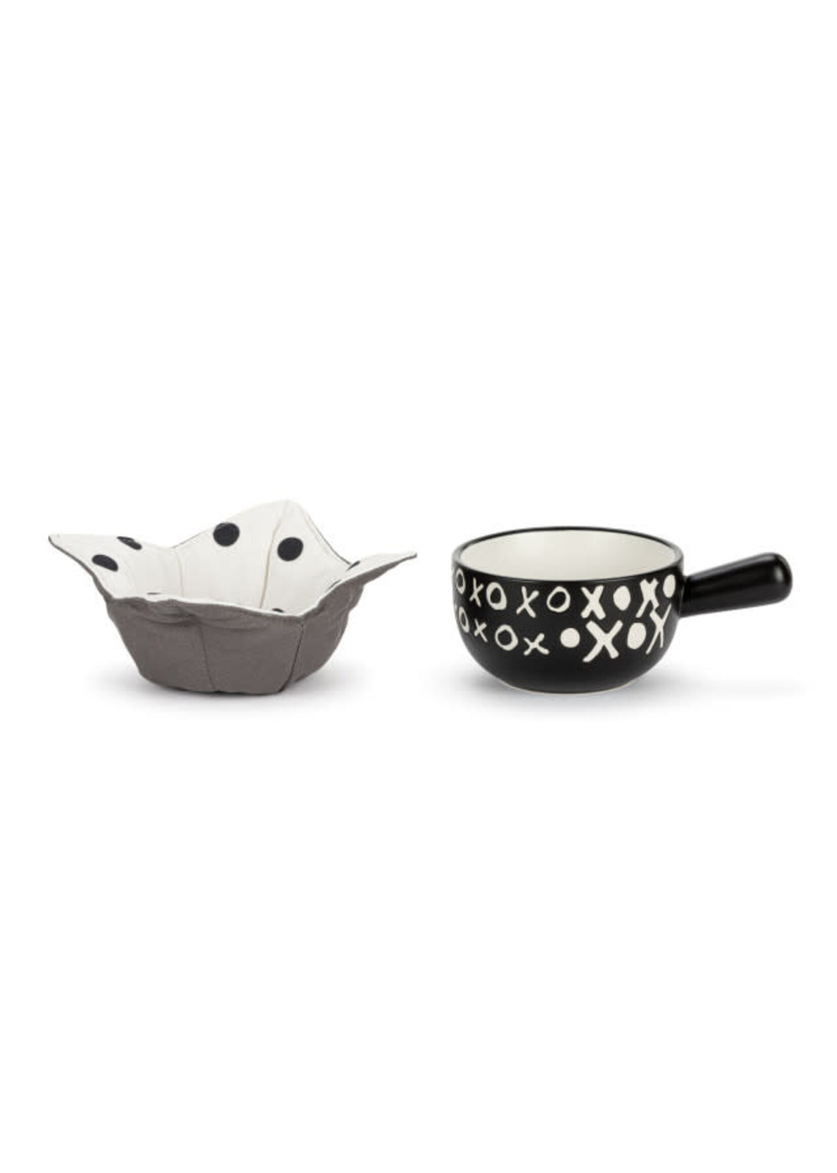 Demdaco Soup Crock & Bowl Cozy - XO