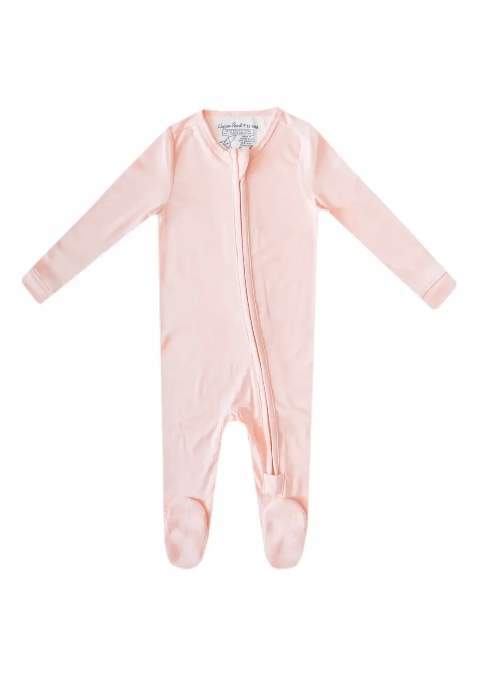 Copper Pearl Copper Pearl Zip Up Footie Pajama