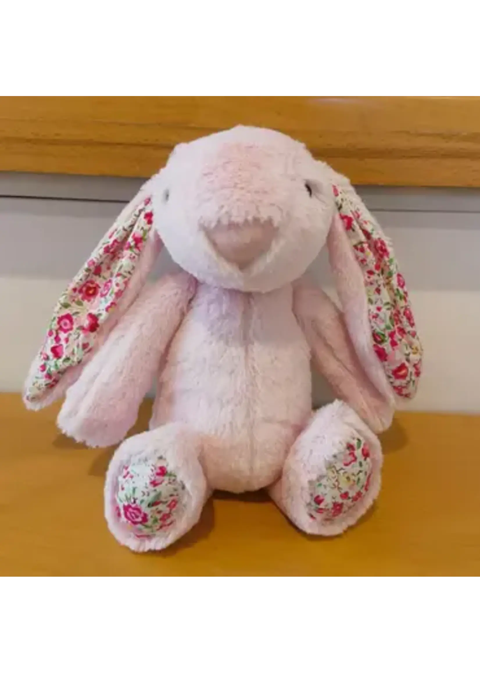 Totally Blanks Floral Plush Bunny 10 "