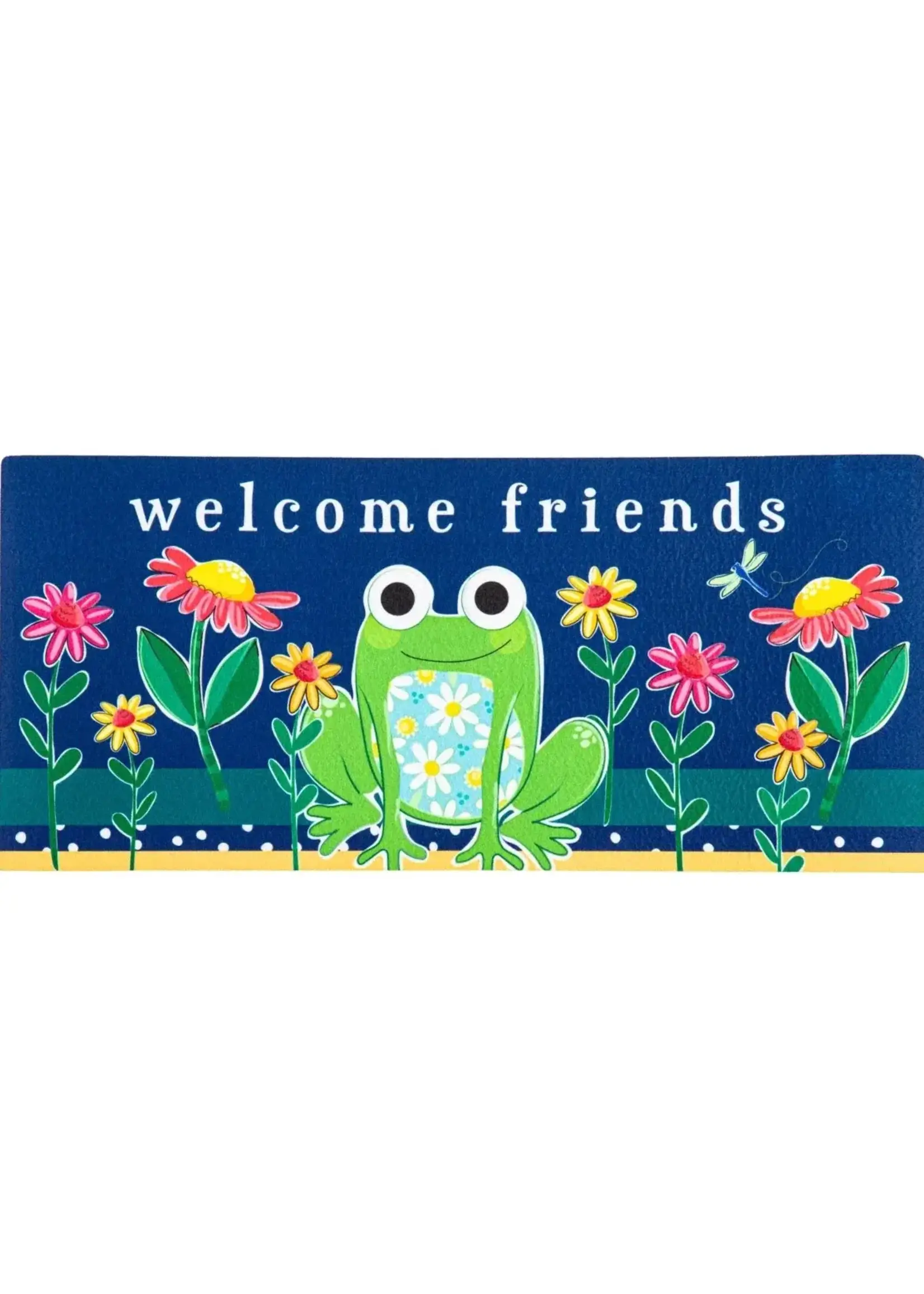 Evergreen Welcome Friends Frog Switch Mat
