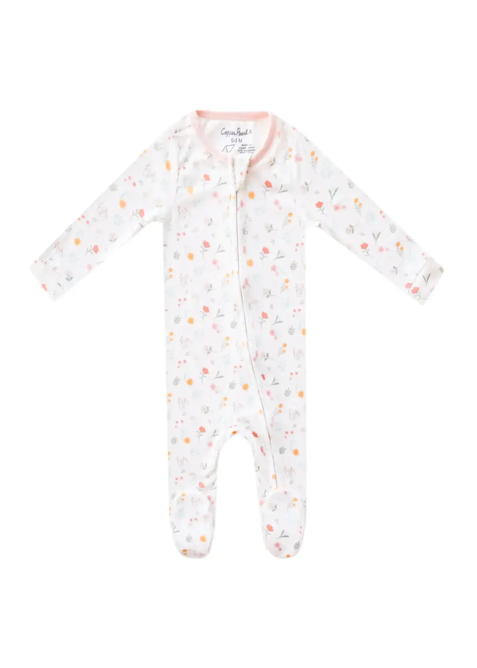 Copper Pearl Copper Pearl Zip-Up Footie Pajama Mabel
