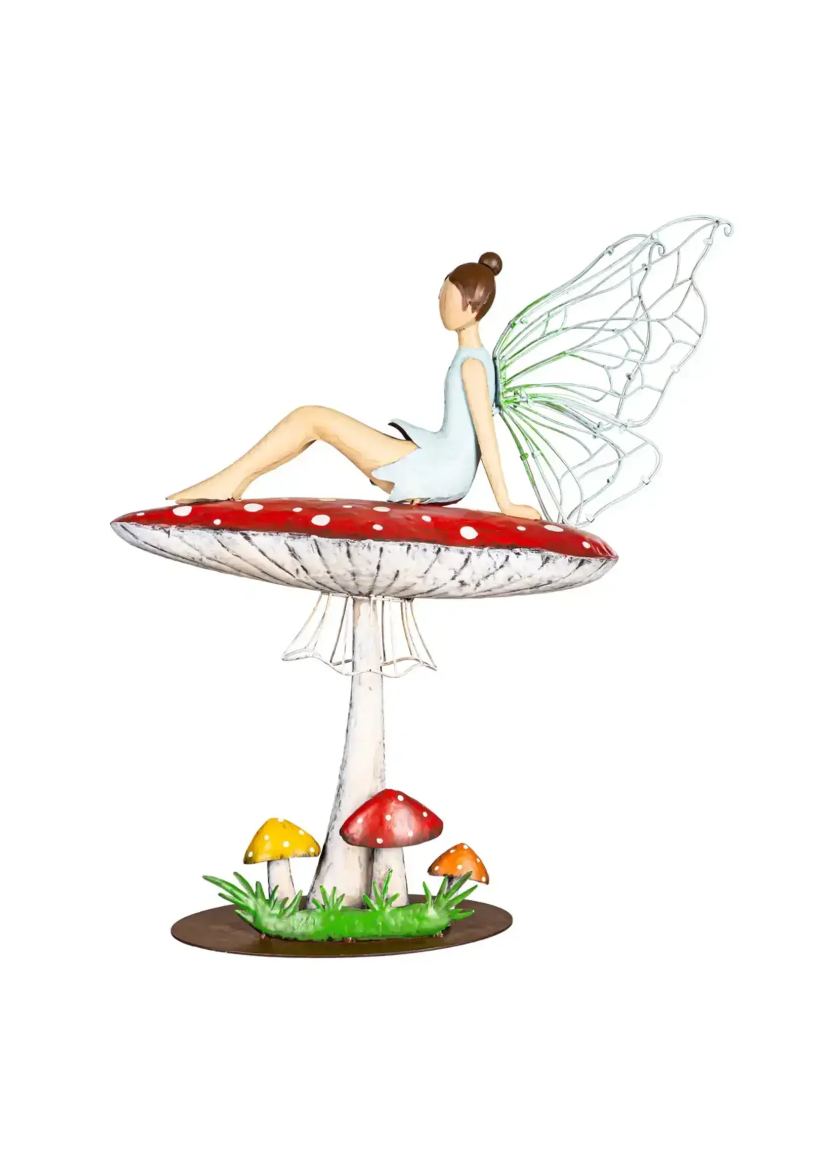 Evergreen Fairy Metal & Acrylic Statue