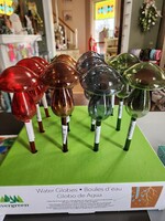 Evergreen Art Glass Mushroom Watering globe
