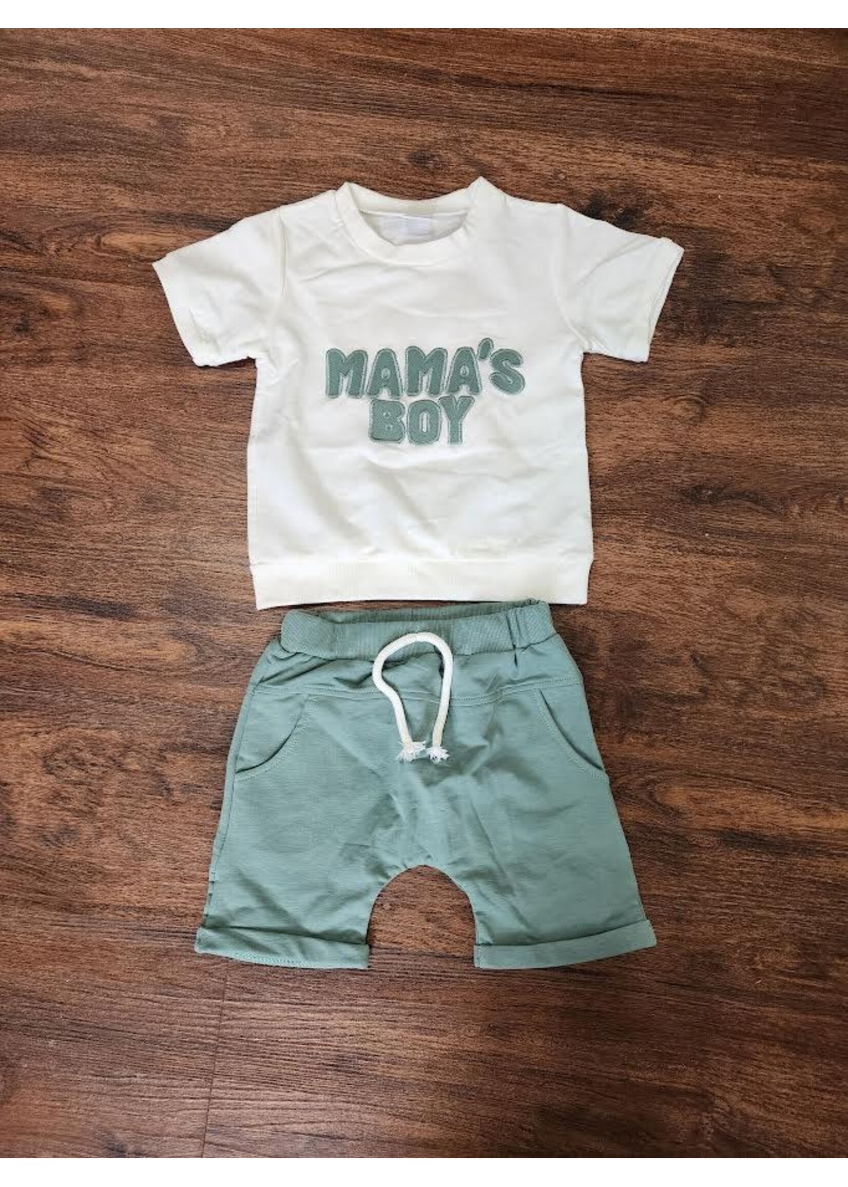 MBS Wholesale Green Mamas Boy Outfit