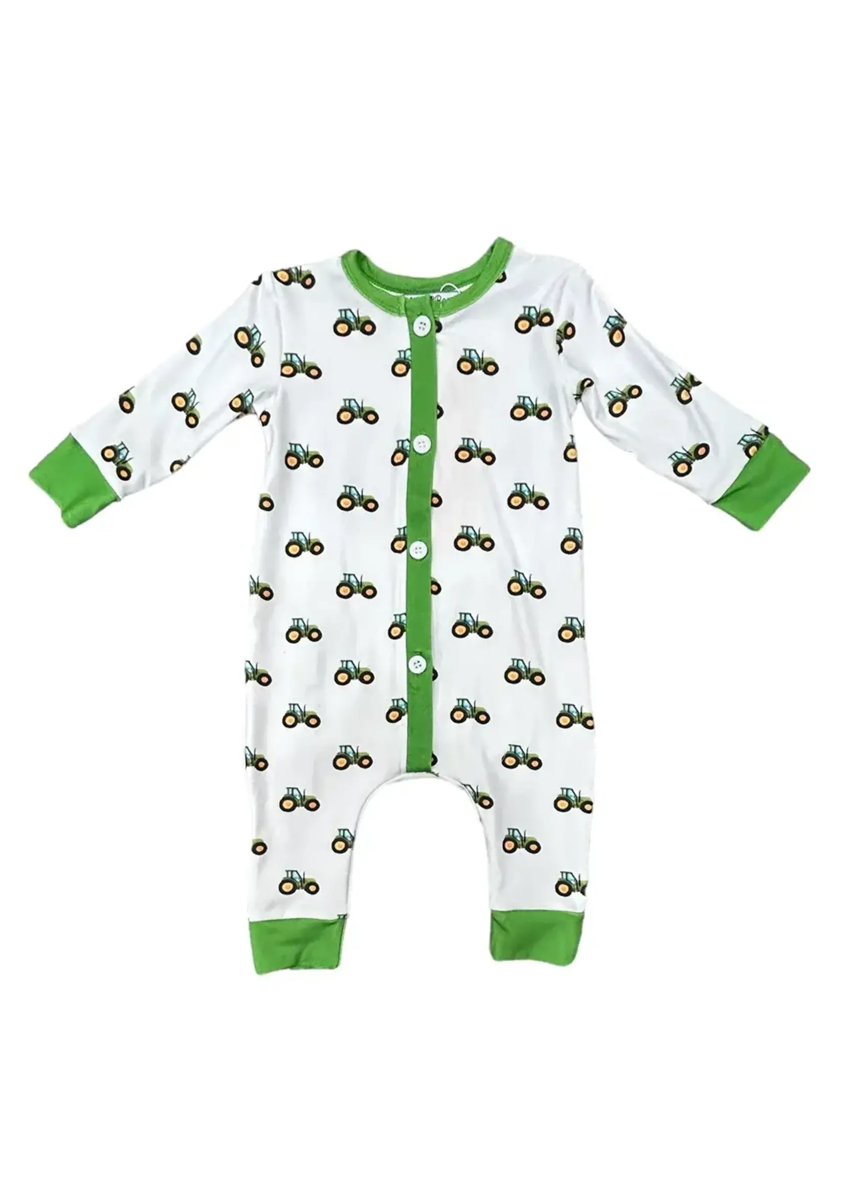 Sugar Bee Buttflap Pajamas Tractors