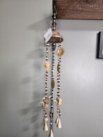 Evergreen Gold Metal & Wood Sun Wind Chime