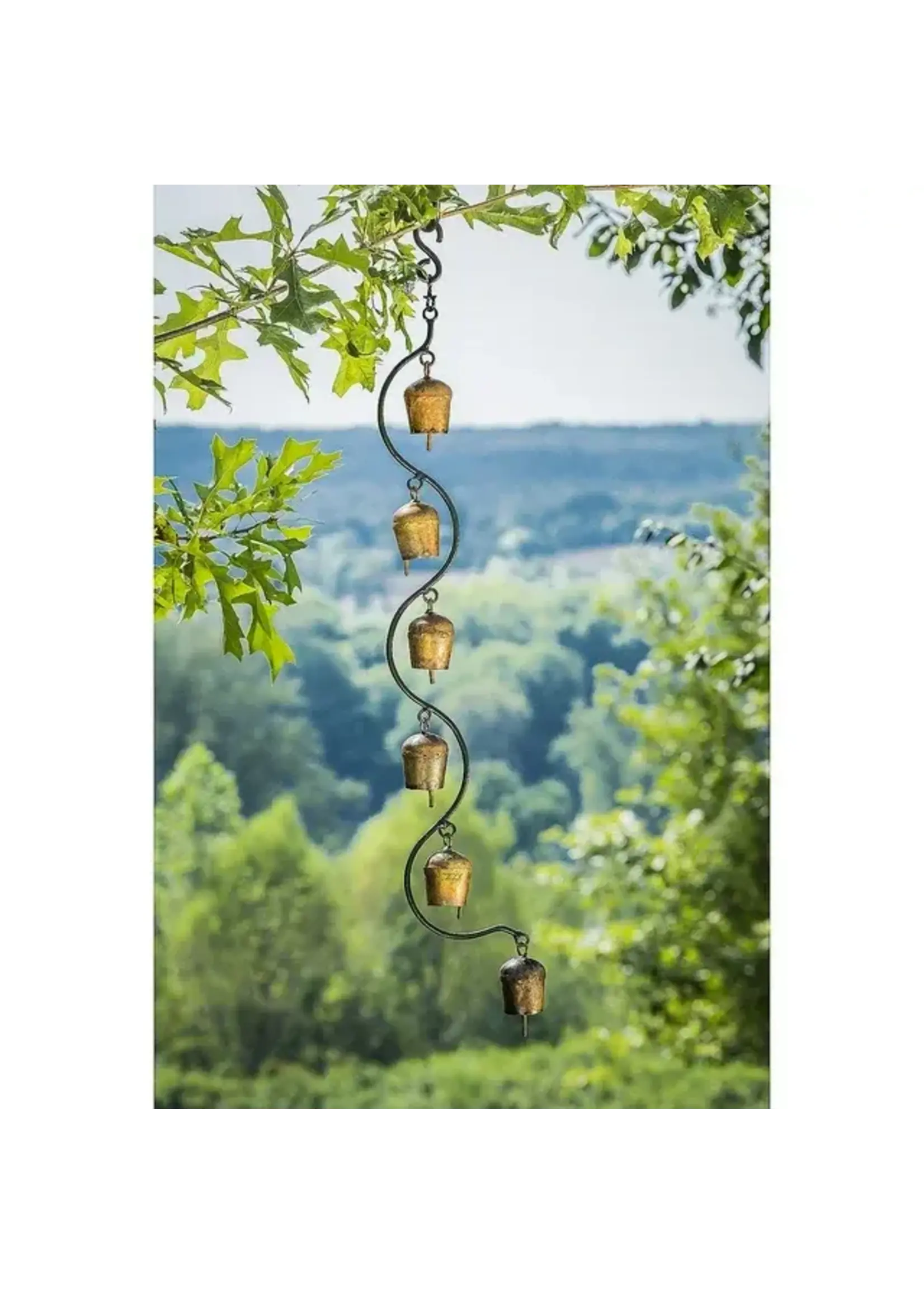 Evergreen 6 Bell Metal Hanging Garland