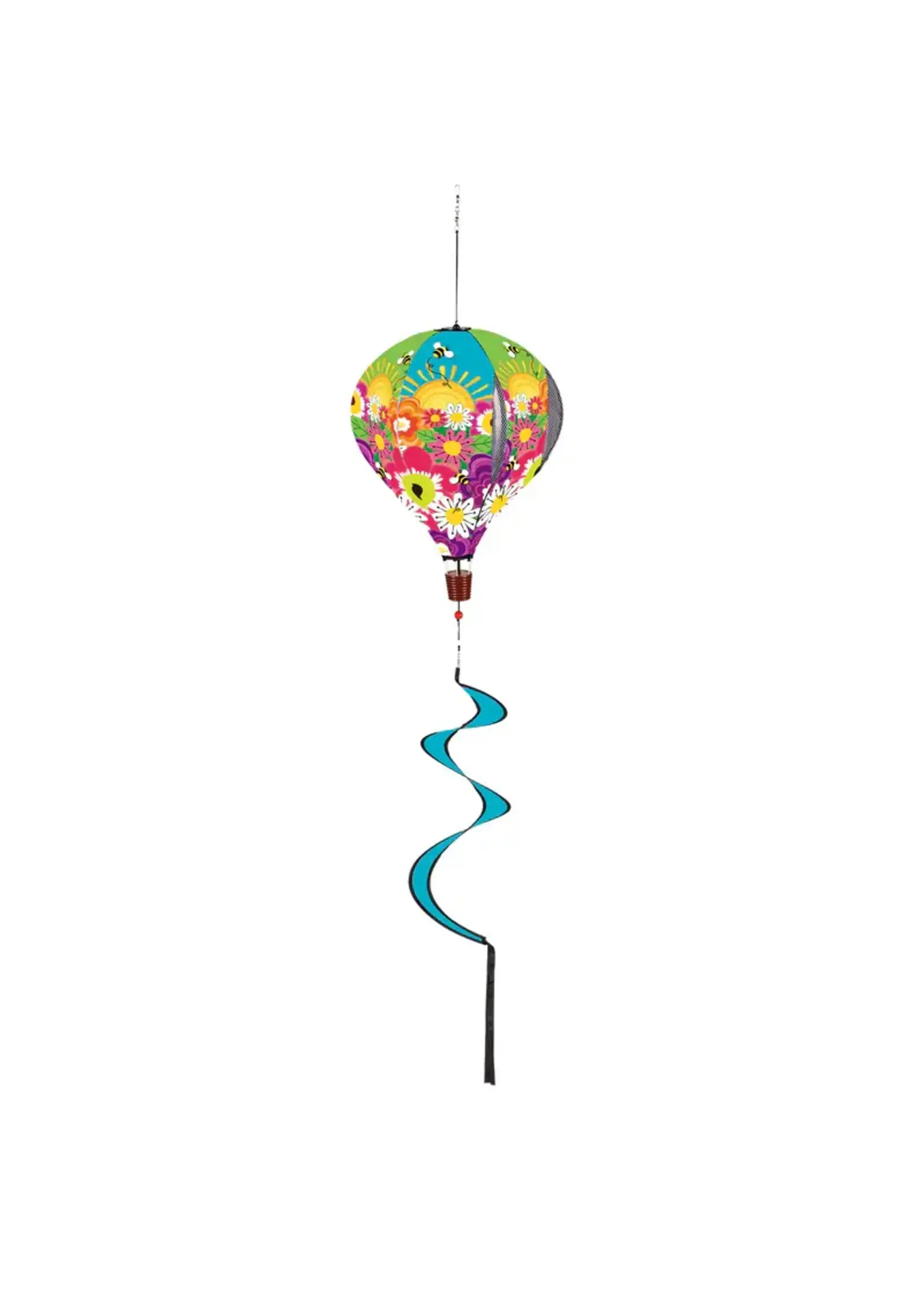 Evergreen Hello Sunshine Burlap Balloon Spinner