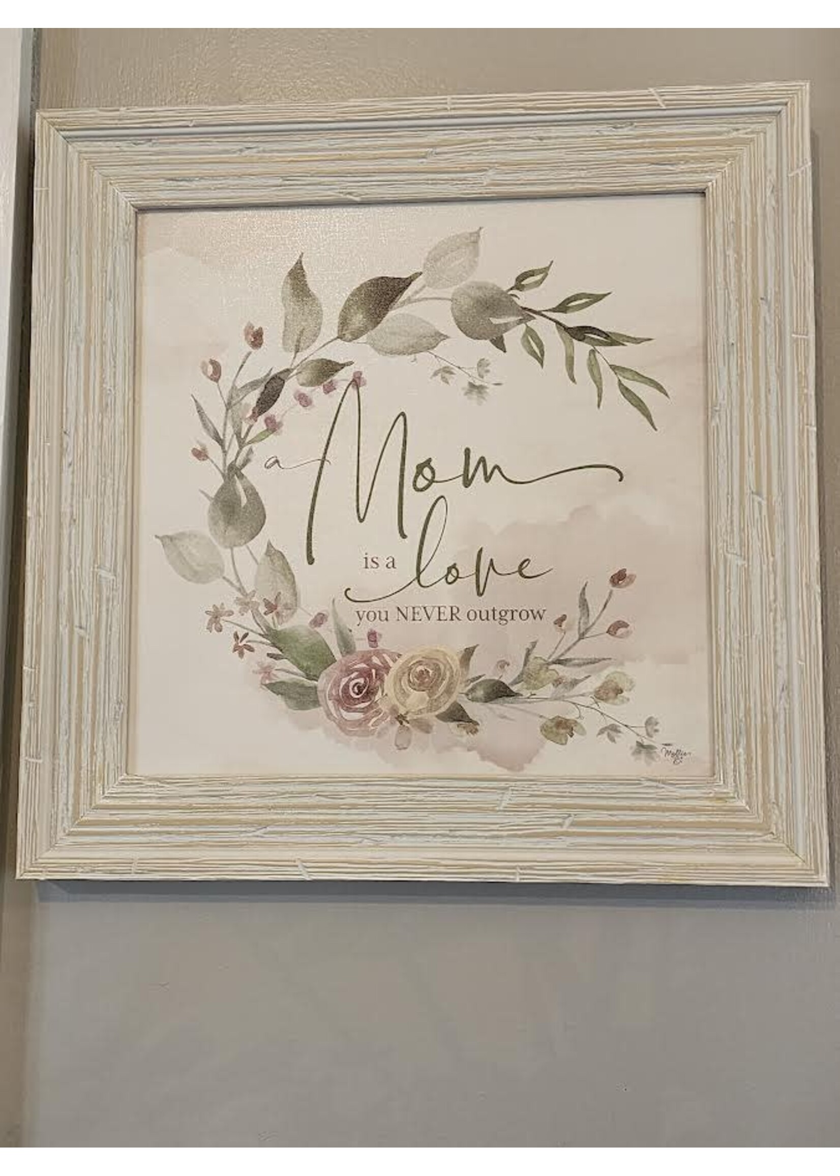 Classic Arts Mom is a love you never outgrow, 12x12 framed art