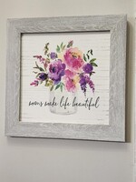 Classic Arts Moms Make Life Beautiful, 12x12 framed art